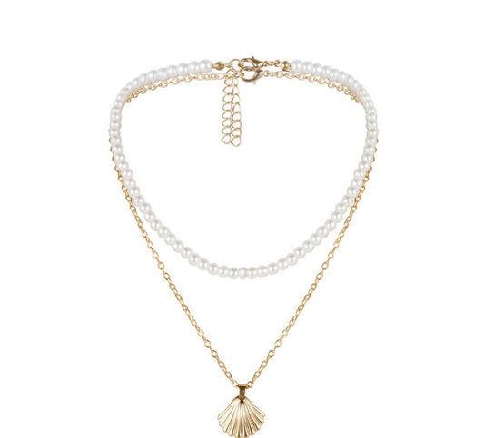 Eternal Elegance: KISS WIFE Retro Pearl Choker Necklaces