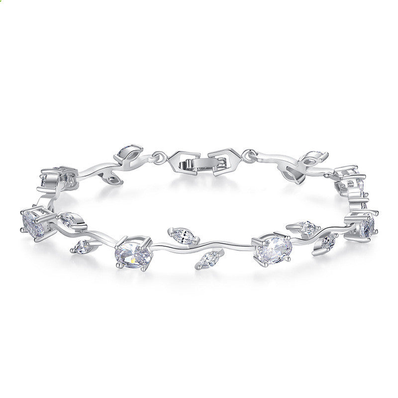 Crystal-Plated Bracelet for Women