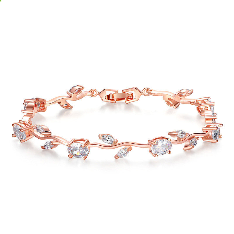 Crystal-Plated Bracelet for Women